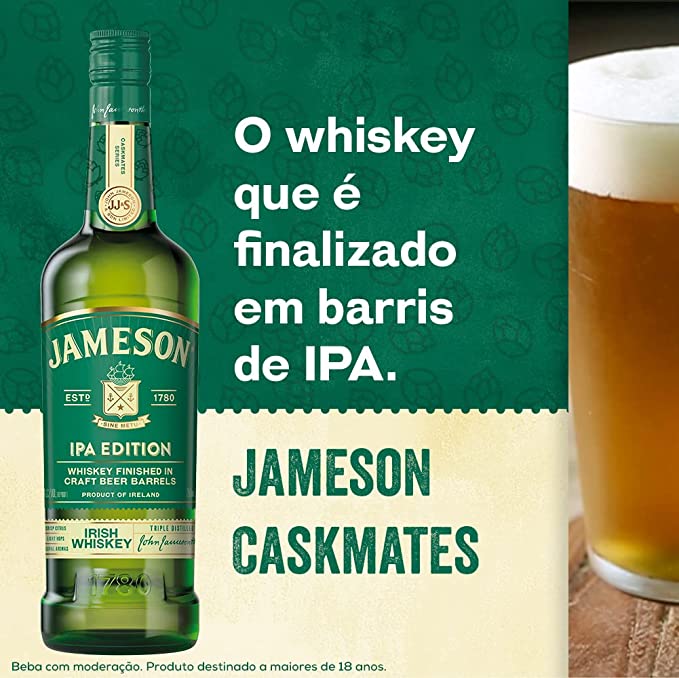 Whisky Irlandês Jameson Caskmates 750ml