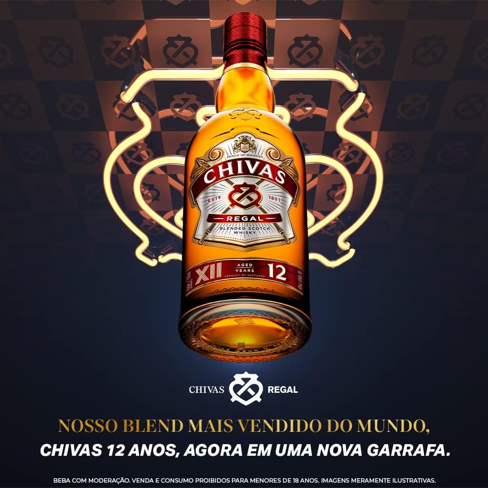 Whisky Chivas Regal 12 Anos, 1L