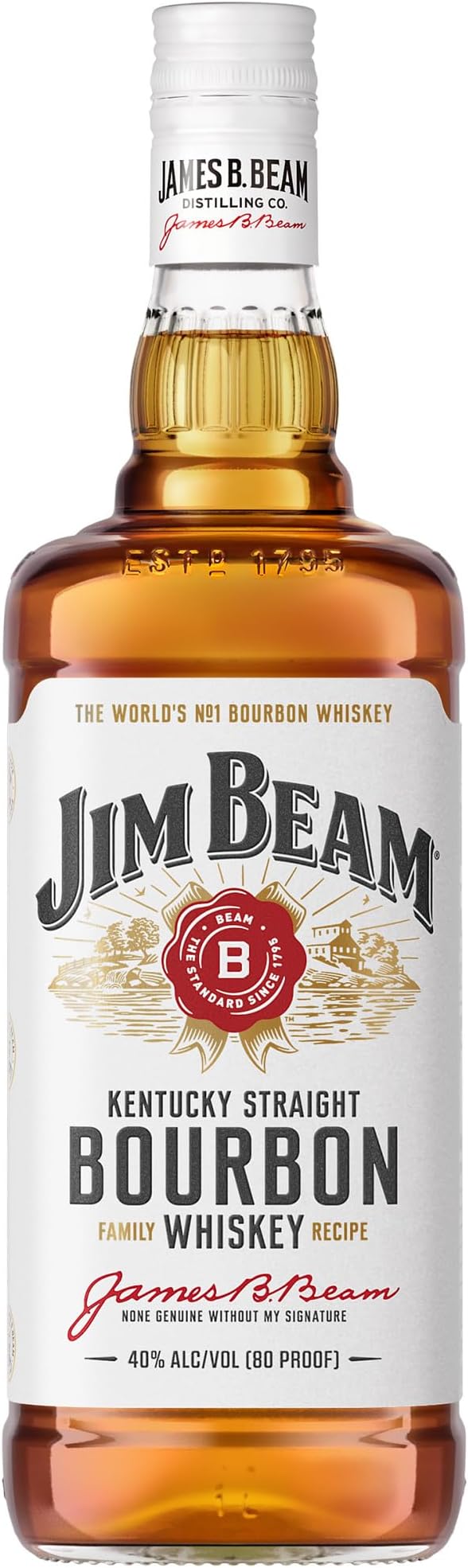 Whisky Jim Beam White, Bourbon, 1L