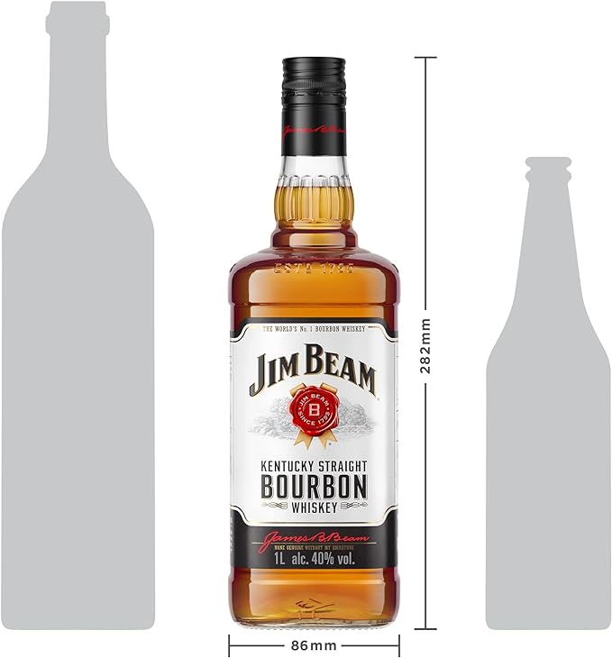 Whisky Jim Beam White, Bourbon, 1L