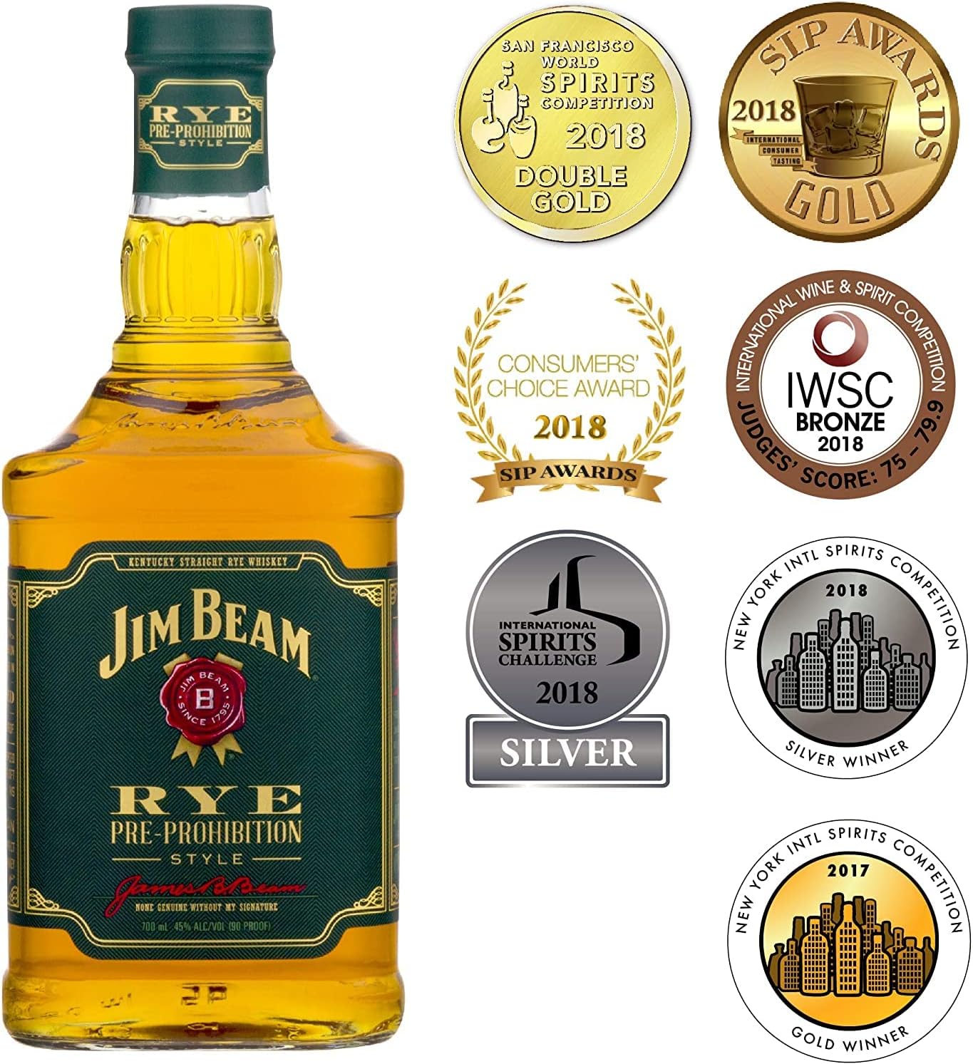 Jim Beam Whisky Bourbon Americano Rye 700Ml