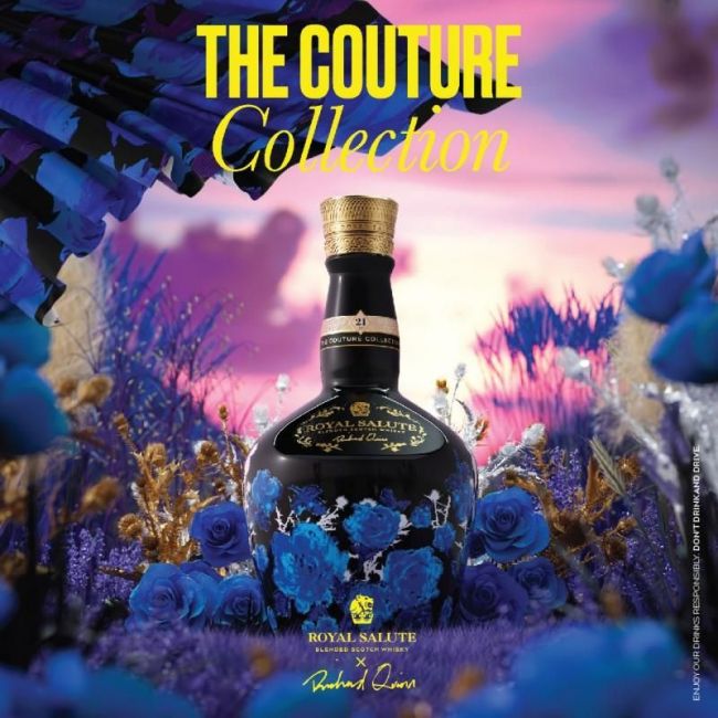 Whisky Royal Salute The Couture Collection Richard Quinn Edition Preto 700ml