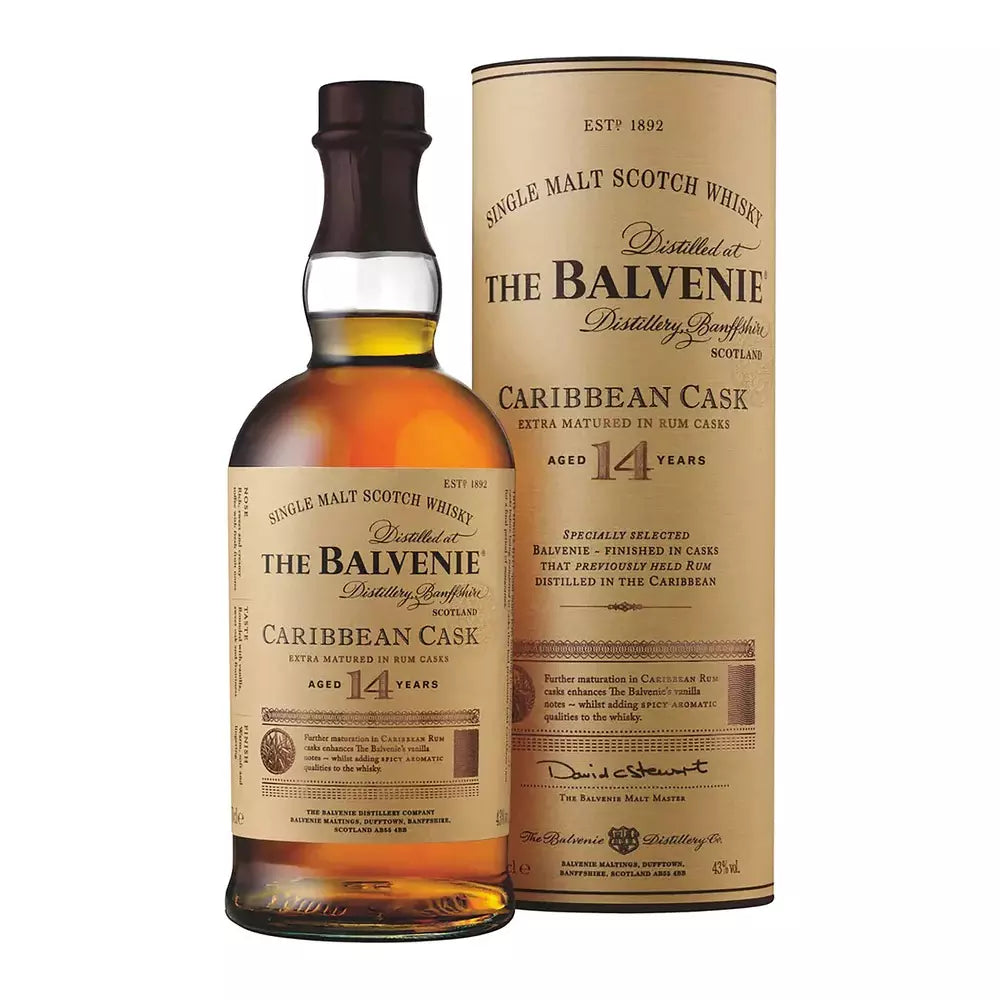 Whisky The Balvenie 14 Anos Caribbean Cask 700ml 43% - Single Malt